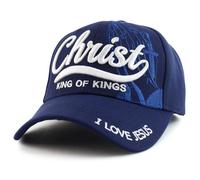 1 casquette 3D Christ Roi des Rois brodée Jésus Christian Ball Cap S1142V2KG4W Couleur : bleu marine, bleu marine, taille unique