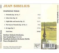 1-CD SIBELIUS - SYMPHONIC POEMS - BERLINER SINFONIE ORCHESTER / PAAVO BERGLUND