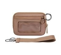 1. Ceinture de fitness légère et résistante à l'eau avec plusieurs poches, sac banane de sport unisexe pour la course à pied, la randonnée, les voyages, imprimé léopard, marron, Taille unique