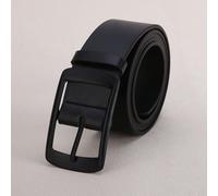 1 Ceinture noire pour femmes avec boucle rectangulaire en PU, grande taille, convenant à un usage quotidien. Version élargie de ceinture pour l'été, l'école, l'automne, Halloween 80,90,100,110Unicolor