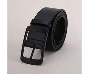 1 Ceinture noire pour femmes avec boucle rectangulaire en PU, grande taille, convenant à un usage quotidien. Version élargie de ceinture pour l'été, l'école, l'automne, Halloween 80,90,100,110Unicolor
