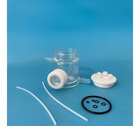 1 cellule électrolytique circulante à bain d'eau optique personnalisable, fenêtre en quartz for expériences photoélectrochimiques(Double Layer 200ml)