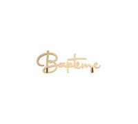 Santex Centre de table lettre en bois 'Baptême' Doré 27 cm