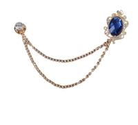 1 chaîne de chemise for hommes, rétro, broche à pampilles, accessoire fête