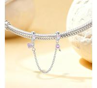 1 chaîne de sécurité en forme de lune étoilée argentée pour la fabrication | Assortiment de tenues quotidiennes et de bracelets, décorations de Noël, breloques pour la fabrication de bijoux