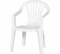 1 chaise en polypropylène pour enfant de 36,5 x 40 x 52 cm, blanche