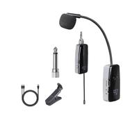 1 Channel UHF Wireless Saxophone Microphone System Clip-on Instrument Mic for Performance Practice Recording