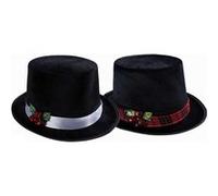 1 Chapeau de Noël noir Bonhomme de neige REF/22372 Modèle aléatoire - ptit clown noir (modèle aléatoire) G