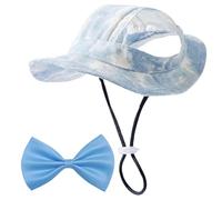 1 Chapeau Pour Animaux De Compagnie, 1 Nœud Papillon Pour Animaux De Compagnie, Chapeau De Soleil Pour Chien, Protection Solaire Pour Chien, Casquette De Baseball Pour Chien, Chapeau Pour Chiot