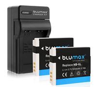 1 chargeur + 2 batteries pour Canon NB-6L compatible avec Canon PowerShot D30 SX170 SX240 SX260 SX270 SX280 SX500 SX510 SX520 SX530 SX600 SX610 SX700 SX710 S95 S100 0 S12. 0 chargeurs S200 pour la