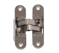 1 Charnière Invisible "KLOSE besser" - 3D Aluminium. Couleur Inox Satiné. - Gauche