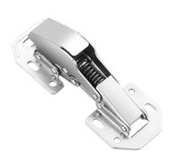 1 charnière pivotante tamponnée for porte d'armoire, charnière grenouille, type pont liquide, charnière for porte d'armoire, décoration d'intérieur(4-inch hinge 66g)