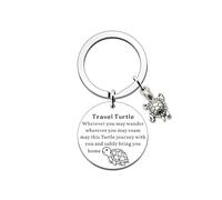 1 Chèfle sur Le Thème du Voyage, Porte-Clés en Acier Inoxydable, Porte-Clés Amusant, Porte-Clés Créatif, Porte-Clés Cadeau.