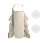 1 chemise d'allaitement et 1 paire de coussinets d'allaitement, petite couverture, vêtements d'allaitement pour bébé, couverture d'allaitement, petite couette.
