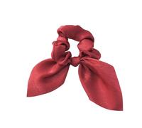1 chouchou élastique pour femme, couleur unie | Élastiques doux pour queue de cheval - Accessoire de cheveux épais et bouclés pour femme - Rouge