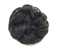1 chouchou en forme de chignon désordonné, extension de cheveux bouclés ondulés avec chignon synthétique pour femme avec bande élastique chignon