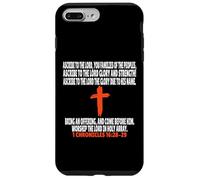 1 Chroniques 16:28-29 Écritures des versets de la Bible Coque pour iPhone 7 Plus/8 Plus