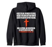 1 Chroniques 16:28-29 Écritures des versets de la Bible Sweat à Capuche