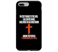 1 Chroniques 16:8 Écriture des versets de la Bible Coque pour iPhone 7 Plus/8 Plus