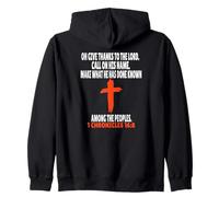 1 Chroniques 16:8 Écriture des versets de la Bible Sweat à Capuche