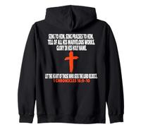 1 Chroniques 16:9-10 Écriture des versets de la Bible Sweat à Capuche