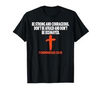 1 Chroniques 22:13 Écriture des versets de la Bible T-Shirt