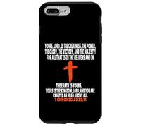 1 Chroniques 29:11 Écriture des versets de la Bible Coque pour iPhone 7 Plus/8 Plus