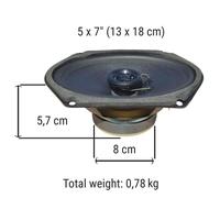 1 Ciare CZ180 Diffuseur 2 Voies 130x180 MM 100 Max Watts 4 Ohm + 5 Decal Hommage