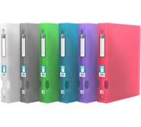 1 Classeur Hawaï A4xl Dos 40mm 4 Anneaux Ronds Couverture Polypro Couleur Aléatoire