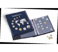 1 Classeur Pour Collections De Pièces De Monnaie Avec 5 Recharges Pour 143 Pi...