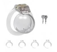 1 clé, 4 Accessoires de Taille Interchangeable, Porter sans Tomber, Accessoires de Yoga, Couleur Transparente Grande Cage à Porter, Cadeau de Couple