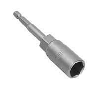 1 ouille pour visseuse, longueur 80 mm, embout hexagonal 1/4", pour perceuse, visseuse et adaptateur de douille à percussion (18 mm)
