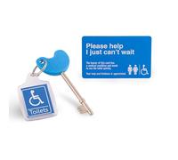 1 clé radar bleue avec 1 porte-clés et 1 carte d'accès - avec carte Just Can't Wait'