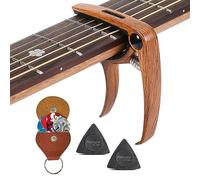 1 clip d'accord pour guitare, 2 médiators givrés, 1 sac de rangement pour médiators avec 4 médiators, clip d'accordage en métal, capodastre multifonction, accessoires de tuning pour guitare