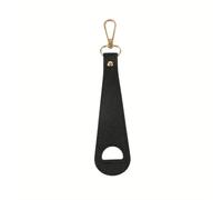 1 clip de voyage en cuir noir pour casquette de baseball, sangle de chapeau d'été, porte-serviette, gant, boucle de portefeuille, mains libres, clip de loquet de sac tendance