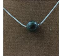 1 collier de perles de turquoise africaines 8 mm