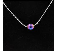1 collier de perles d'hématite multicolores 8 mm