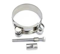 1 collier de serrage de tuyau d'échappement circulaire en acier inoxydable 304 renforcé(36-39mm)