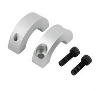 1 collier de serrage double fendu, 12 mm à 38 mm, pince de verrouillage en acier inoxydable avec vis pour essieu robotique, roulement et positionnement d'arbre à mouvement linéaire (25 mm)