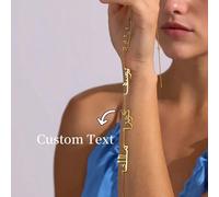 1 Collier personnalisé à plusieurs pendentifs pour femme, personnalisation arabe, collier élégant et simple à la mode. Cadeau de Noël (l'ordre des noms est aléatoire), noir, argent, or, élégant, color