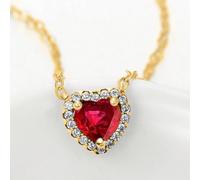 1 collier plaqué argent blanc entouré d'un cœur multicolore pour femme à porter au quotidien, pour un rendez-vous galant, meilleur cadeau d'anniversaire