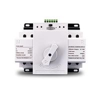 1 commutateur de transfert automatique double puissance 2P 63 A 230 V MCB ATS (taille : 2 entrées 2 sorties)(2 input 1 output)