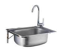 1 Compartiment, Petit Évier Simple, Évier De Cuisine Mural En Acier Inoxydable, Évier De Garage Commercial Extérieur, Évier De Buanderie, Évier Industriel Intérieur, Lavabo Utilitaire(38*33cm)