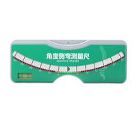1. Compteur de scoliose ergonomique de 0 à 30 ° avec double niveau d'alignement et de contrôle de stabilité pour l'analyse de la colonne vertébrale. Outil de scoliose à bulles