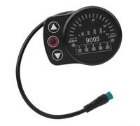 1 compteur électrique à LED KT-900S pour vélo électrique Quantum Ebike, interface SM 5 broches, accélération de 6 km/h, assistance 5 vitesses, contrôle des phares, boîtier en plastique, noir