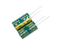 1 condensateur électrolytique radial en aluminium 16 V 10 000 uf pour TV, LCD, radio, micro-ondes, jeu (16 x 33 mm)