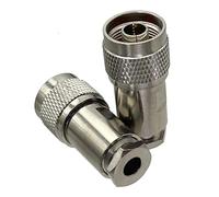 1 connecteur coaxial RF N mâle vers femelle for RG8 LMR400 / RG5 RG6 RG8X LMR240 RG58 RG142 LMR195(N Male For RG8X)