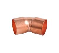 1 connecteur coudé à souder en cuivre à alimentation par extrémité, diamètre intérieur 6,35-133 mm(67mm x 3.0mm)