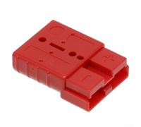 1 connecteur de charge pour chariot élévateur 50 A, 120 A, 600 V, contacts plaqués argent, interface droite UL94 V0 (rouge-50 A)