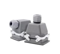 1 connecteur étanche robuste | Connecteur rectangulaire industriel 16A 500V avec connexion à vis(Hdc-he-010-1)